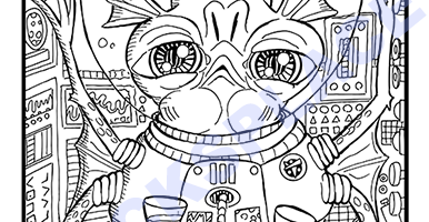 Added Two Alien Coloring Pages to UBI Page